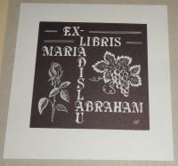 Petz, Alma: Ex libris Maria Ladislau Abraham
