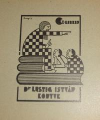 Dinnyés Ferenc: Ex libris Dr. Lustig István