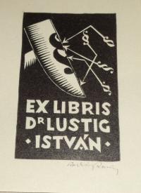 Radványi Román Károly: Ex libris Dr. Lustig István