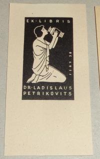 Fery Antal: Ex libris Dr.  Ladislaus Petrikovits