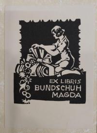 Révész, Kornél (1885 - 1944): Ex libris Bundschuh Magda