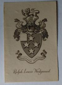 [Ex libris] Ralph Lewis Wedgwood