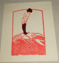 Mock, Fritz (1867-1919): Ex libris E. Schär