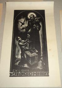 Menyhárt József (1901-1976): Ex libris Dr. Francisci Pokorny