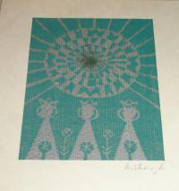 Diskay Lenke: Textil üdvözlőlap