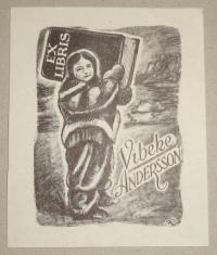 Kertes-Kollmann Jenő: Ex libris Vibeke Andersson