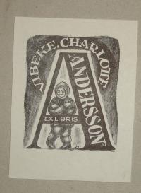 Kertes-Kollmann Jenő: Ex libris Vibeke Andersson