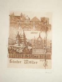 Dániel Viktor (1926 - 2001): Ex libris Günter Müller