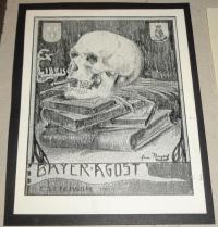 Bayer Ágost (Bajor Ágost)  (1892 - 1958): Ex libris Bayer Ágost
