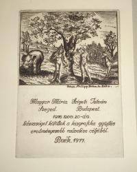 Magyar Mária Szeged, Szigeti István Budapest 1976 nov. 20-án házasságot kötöttek a kisgrafika gyűjtés eredményesebb művelése céljából