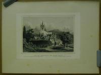 Joh. Poppel: Schloss Eberstein bei Baden Baden. The castle of Eberstein near baden-baden. Le chateau d'Eberstein pres de Bade-bade