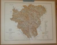 Gönczy Pál: Sáros vármegye térképe. Šarišská župa,  Stolica, Slovakia