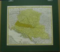 Homann, Johann Baptist: DANUBII FLUMINIS.....PARS MEDIA, IN QUA HUNGARIA, SCLAVONIA, DALMATIA ET SERVIA